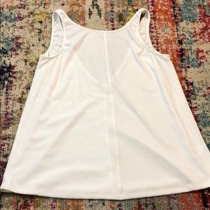 White open back tank
